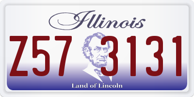 IL license plate Z573131