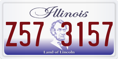 IL license plate Z573157