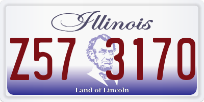 IL license plate Z573170