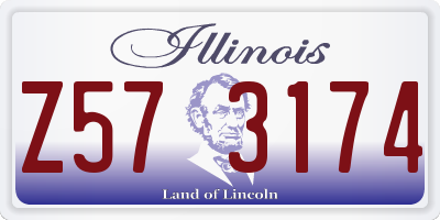 IL license plate Z573174