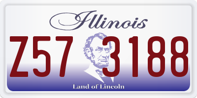 IL license plate Z573188