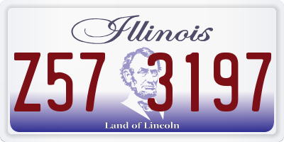 IL license plate Z573197