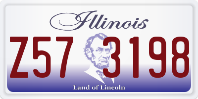 IL license plate Z573198