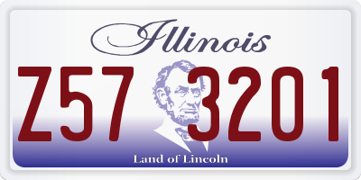 IL license plate Z573201