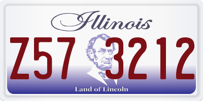 IL license plate Z573212