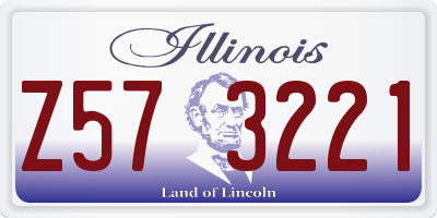 IL license plate Z573221