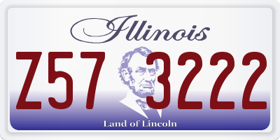IL license plate Z573222