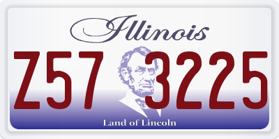 IL license plate Z573225