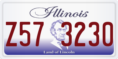 IL license plate Z573230