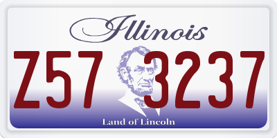 IL license plate Z573237