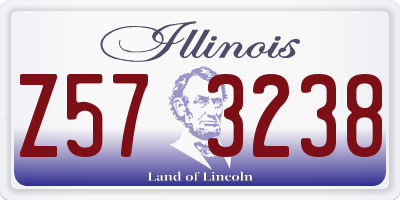 IL license plate Z573238