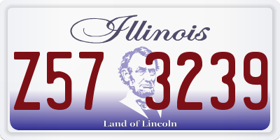 IL license plate Z573239