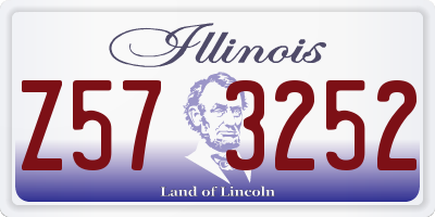 IL license plate Z573252