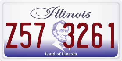 IL license plate Z573261