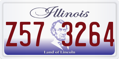 IL license plate Z573264