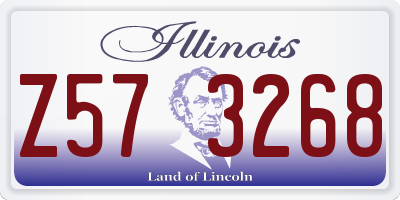 IL license plate Z573268