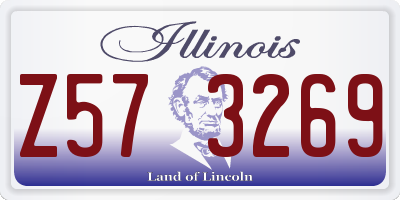 IL license plate Z573269