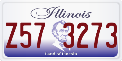 IL license plate Z573273