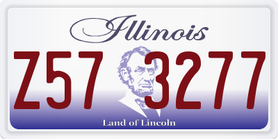 IL license plate Z573277