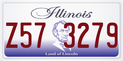 IL license plate Z573279