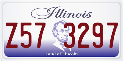 IL license plate Z573297