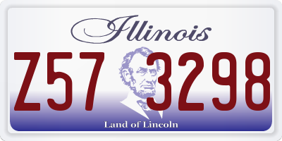 IL license plate Z573298