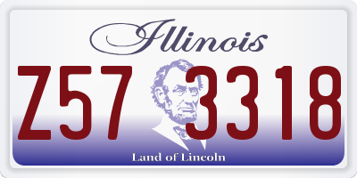IL license plate Z573318