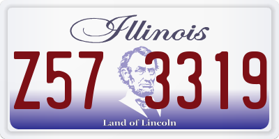 IL license plate Z573319