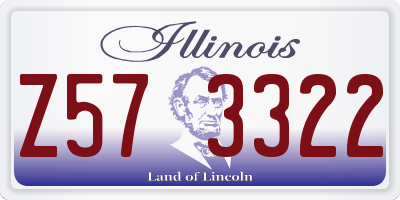IL license plate Z573322