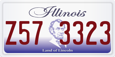 IL license plate Z573323