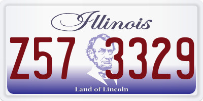 IL license plate Z573329
