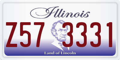 IL license plate Z573331