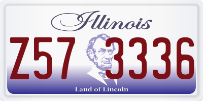 IL license plate Z573336