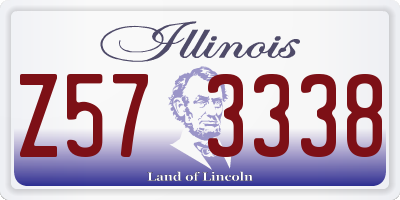 IL license plate Z573338