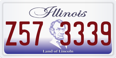 IL license plate Z573339
