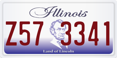 IL license plate Z573341