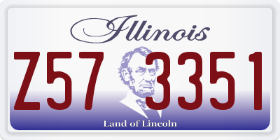 IL license plate Z573351