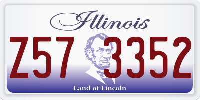IL license plate Z573352