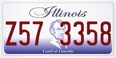 IL license plate Z573358
