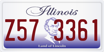 IL license plate Z573361