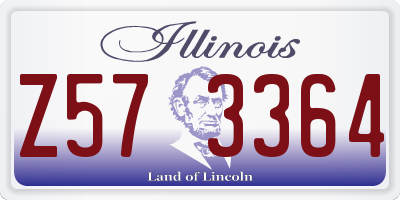 IL license plate Z573364