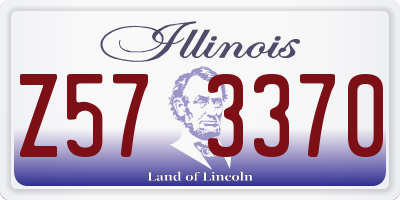 IL license plate Z573370