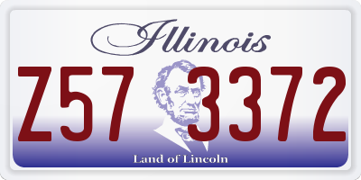 IL license plate Z573372