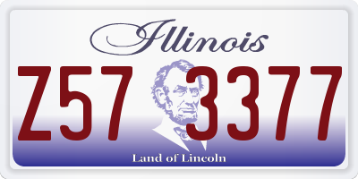 IL license plate Z573377
