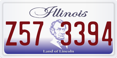 IL license plate Z573394