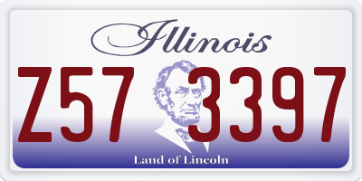 IL license plate Z573397