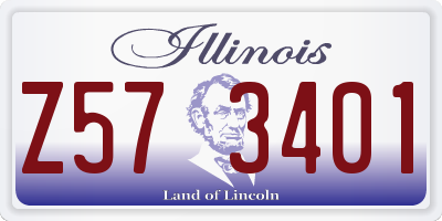IL license plate Z573401