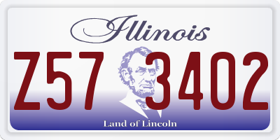 IL license plate Z573402