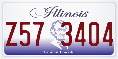IL license plate Z573404