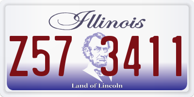 IL license plate Z573411